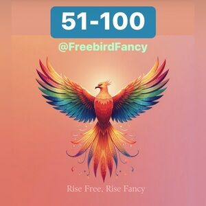⭐️ 51-100 ⭐️CONGRATULATIONS & Thank You for shopping @FreebirdFancy!